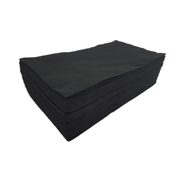 Ręcznik fryzjerski włókninowy 40x76 cm 50 szt. czarny